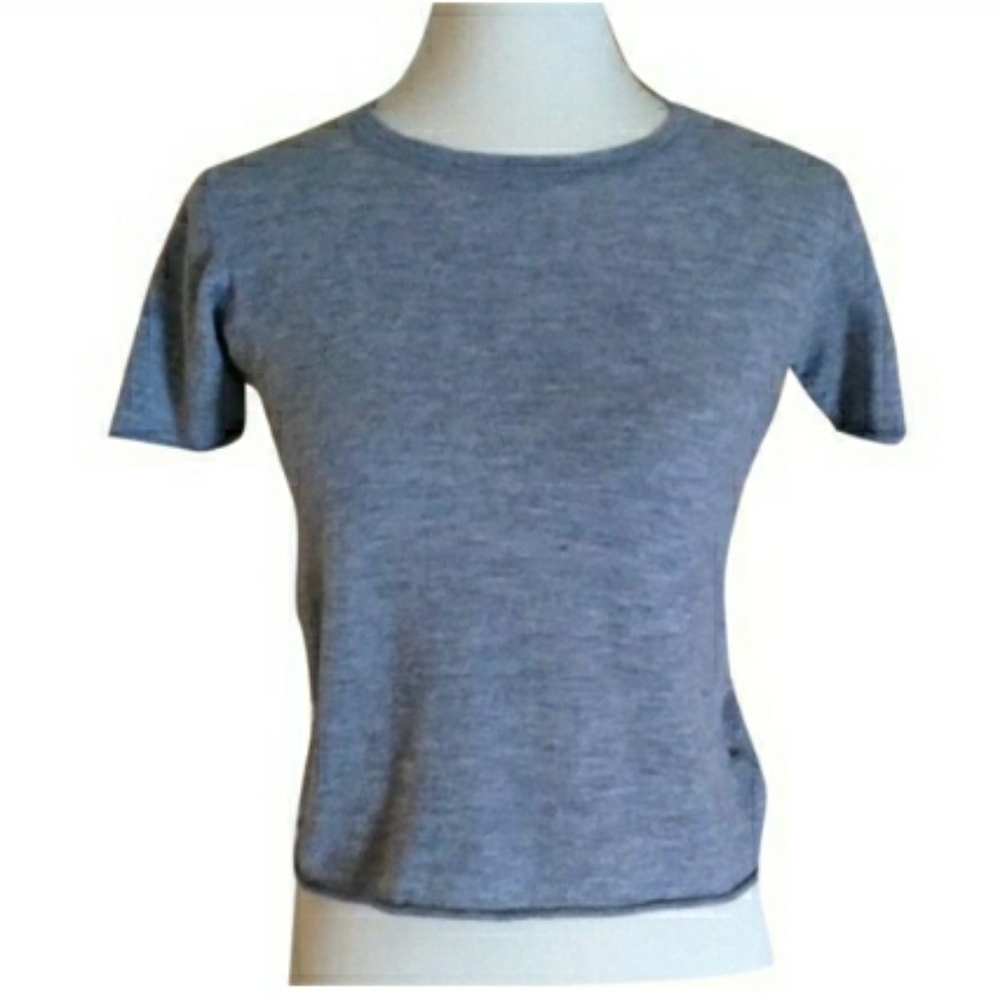 Joseph - Gray Cashair Cashmere Tee